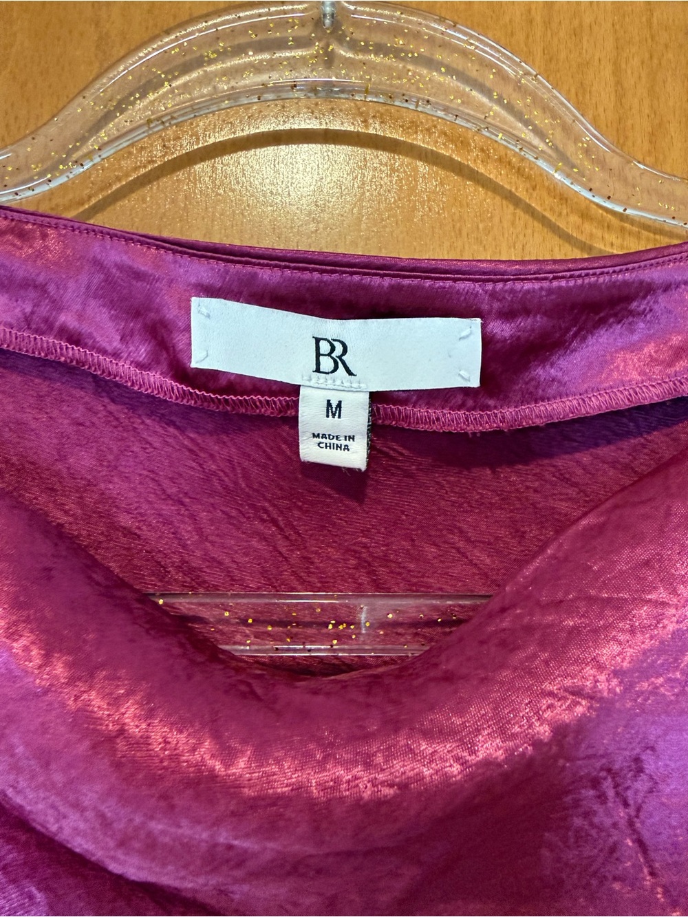 Banana Republic Sleeveless Satin Shift Dress in Fuchsia - Picture 4 of 6